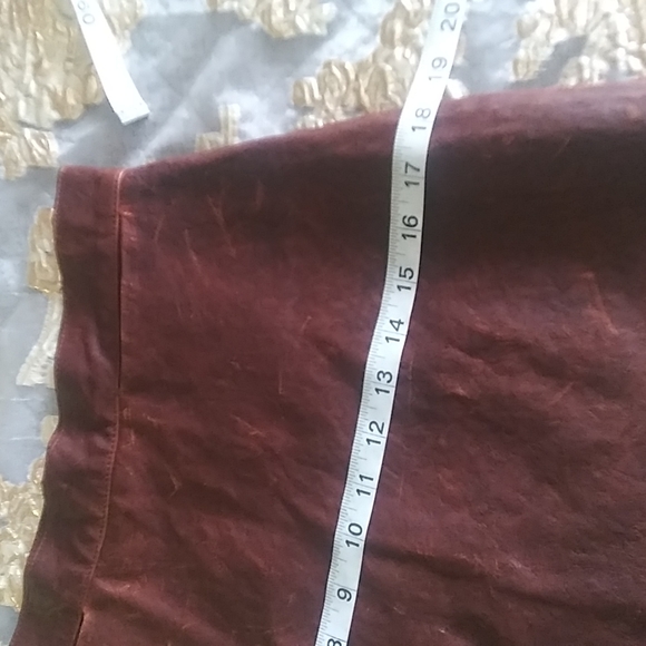 SOLD. Organic John Patrick Distressed Leather Skirt - Picture 10 of 16